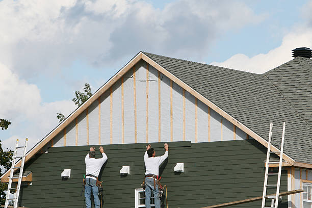 Professional Siding Contractor technician working in Red Lion, PA